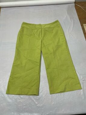 Bandolino Chartreuse Wide-Leg Crop Pants